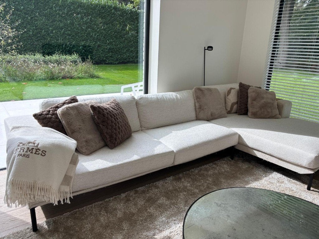 GRATIS - ZETEL - zelf ophalen (voor 7/10)  - Wit - Modern, Ophalen, Gebruikt, Hoekbank, 300 cm of meer