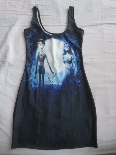 jurkje Corpse Bride, Kleding | Dames, Jurken, Verzenden, Nieuw, Maat 36 (S), Boven de knie