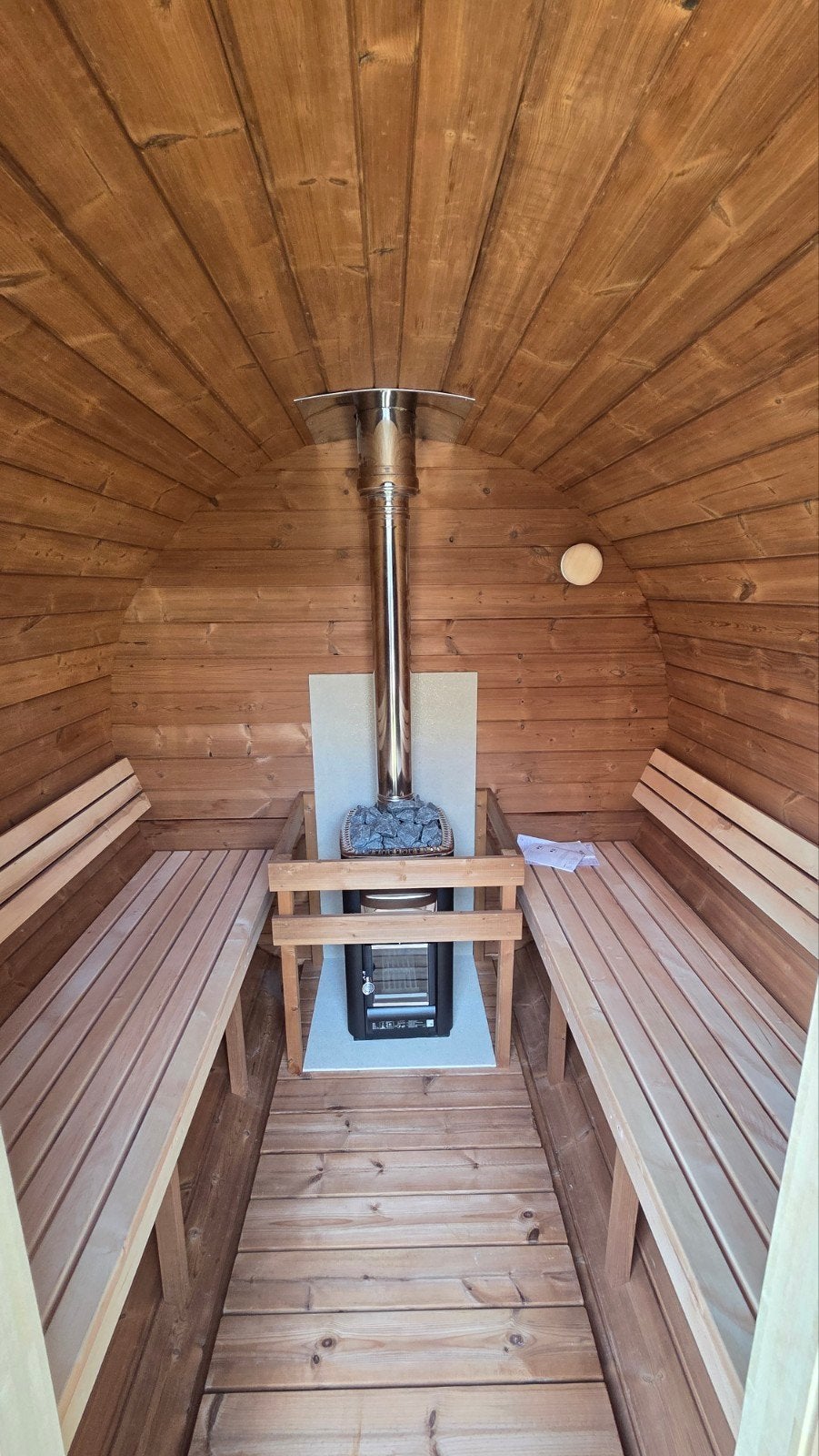 Sauna en tonneau de 2,5 m - Livraison et installation gratui, Enlèvement ou Envoi, Neuf, Finlandais ou Traditionnel, Sauna complet