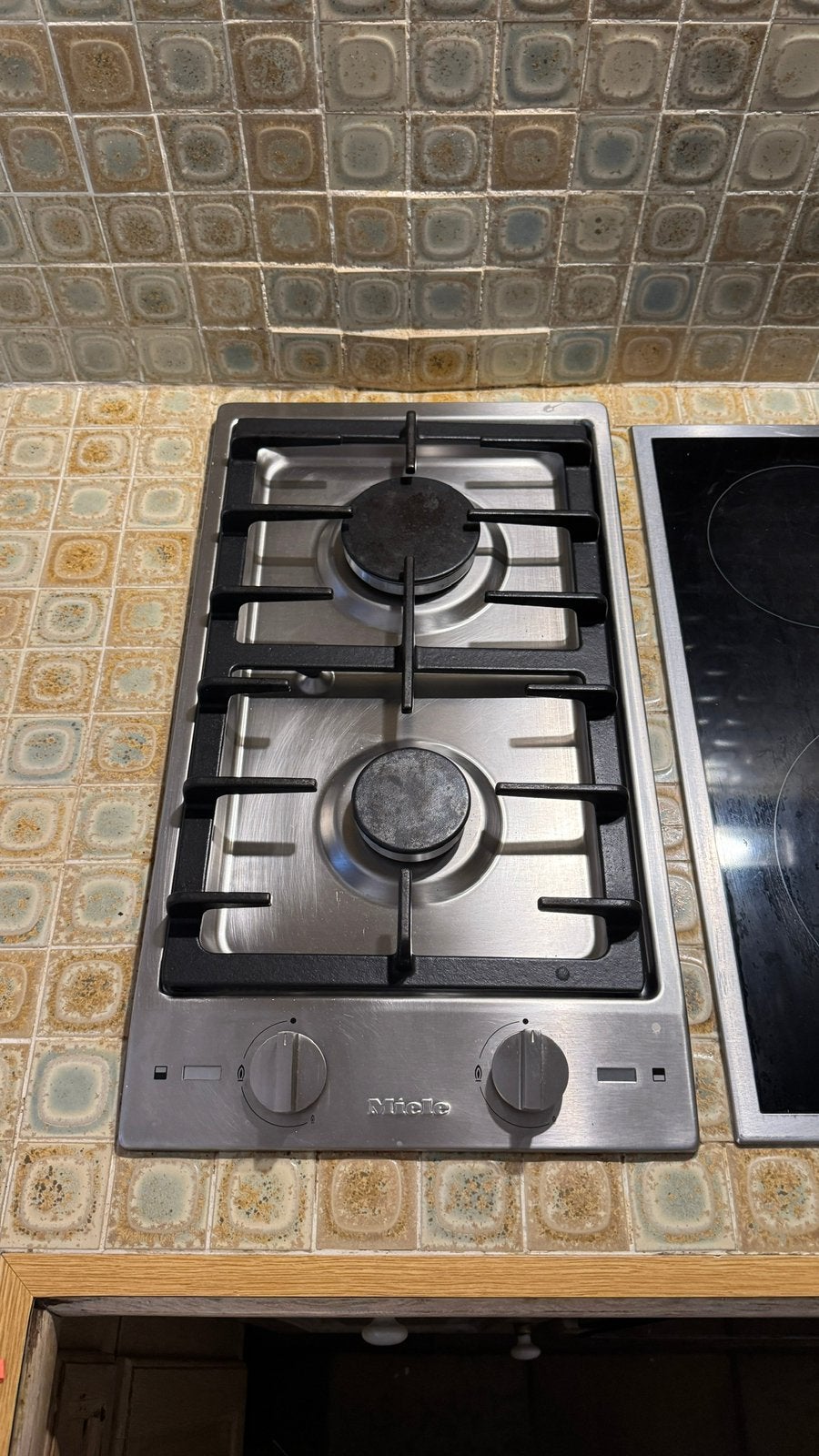 Miele gaskookplaat – 2 gaspitten – inox, Elektronische apparatuur, Ophalen, Zo goed als nieuw
