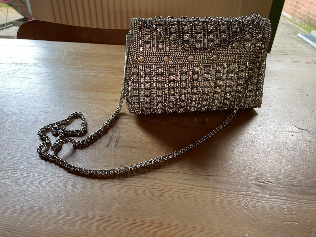 Handtasje glitter, Bijoux, Sacs & Beauté, Enlèvement ou Envoi, Neuf, Autres couleurs, Sac de soirée