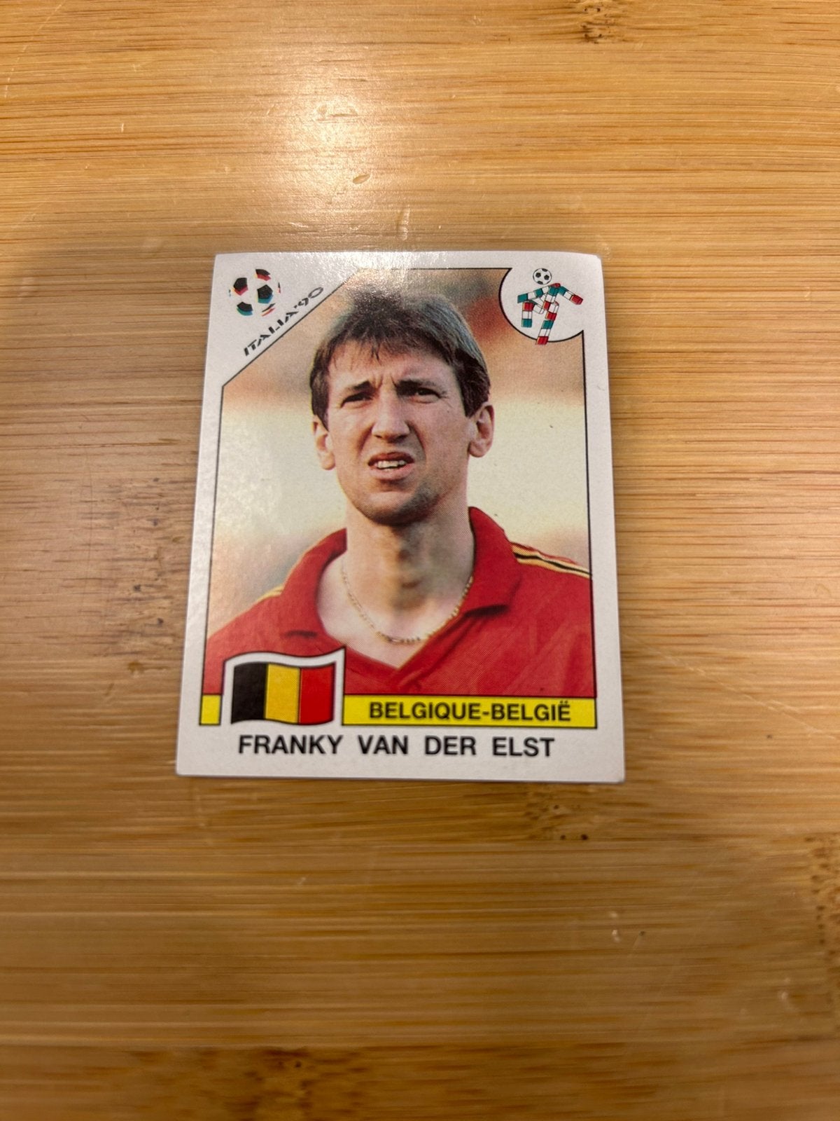 Coupe du monde Panini 90 Van der Elst, Enlèvement ou Envoi, Comme neuf, Sport