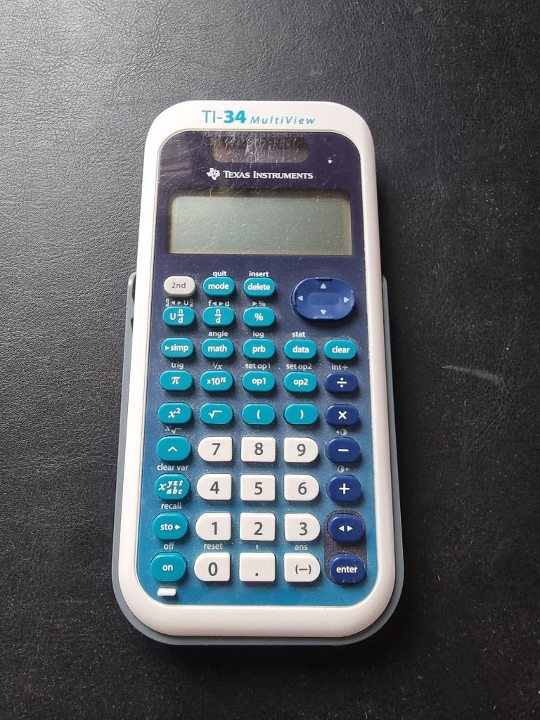 TI-34 MultiView Rekenmachine (Texas Instruments), Ophalen, Gebruikt