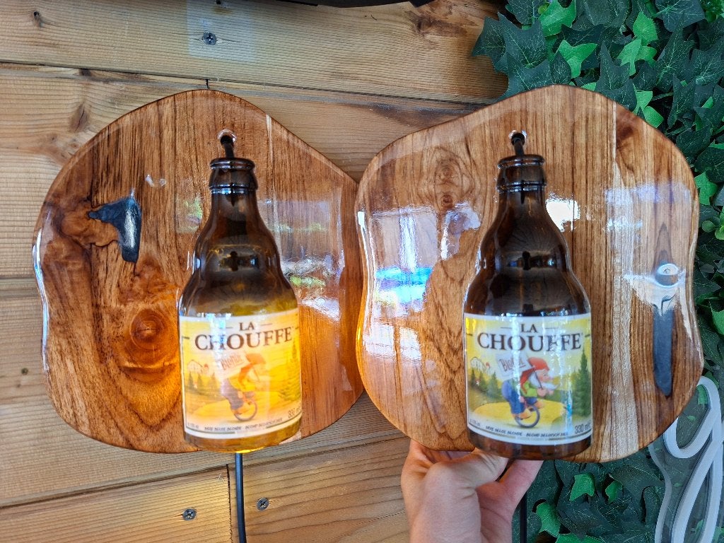 La Chouffe epoxy lamp, Verzamelen, Biermerken, Ophalen, Nieuw, Overige typen, Overige merken