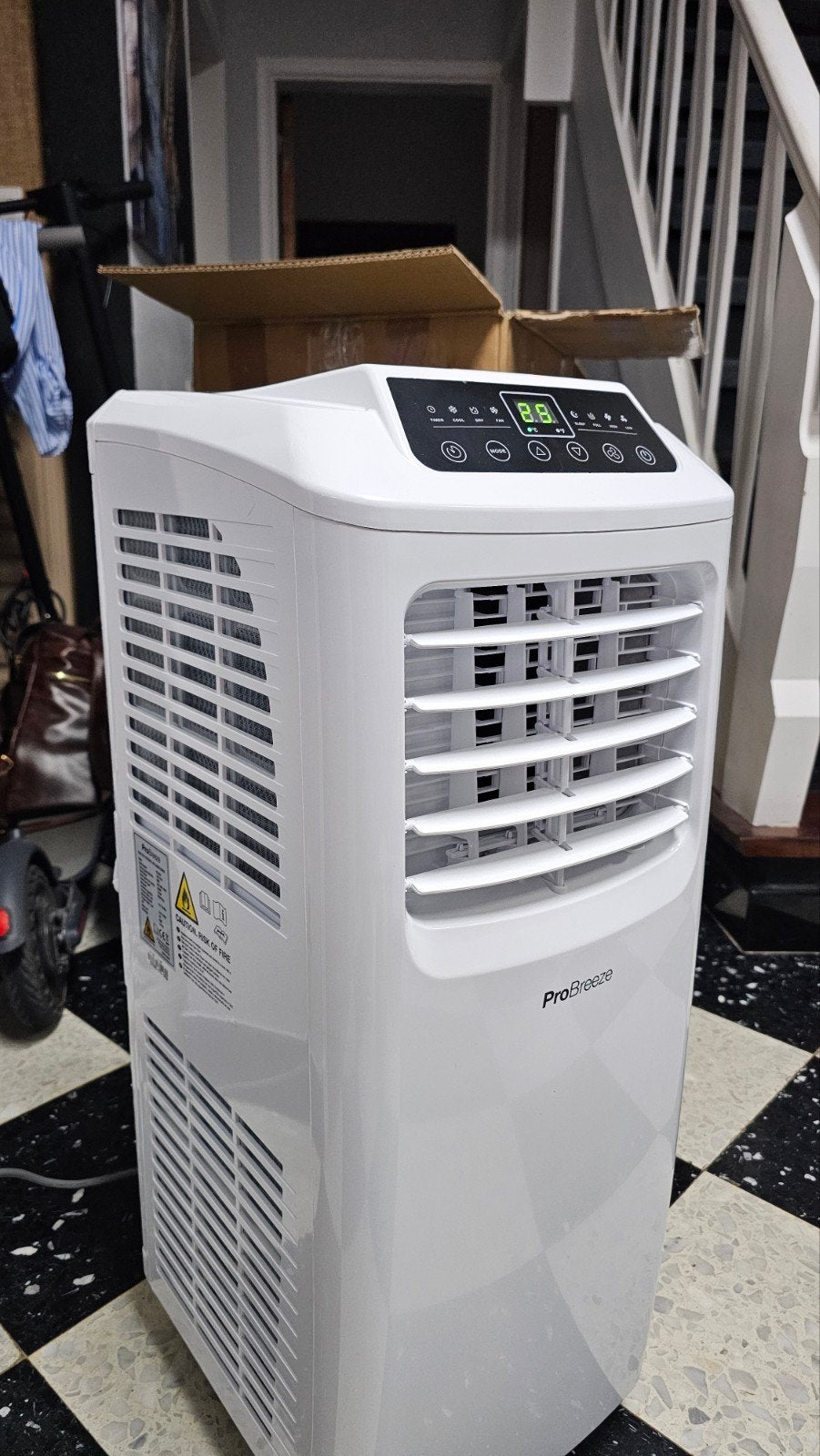 9000 BTU 3-in-1 Portable Air Conditioner with Dehumidificati, Ophalen
