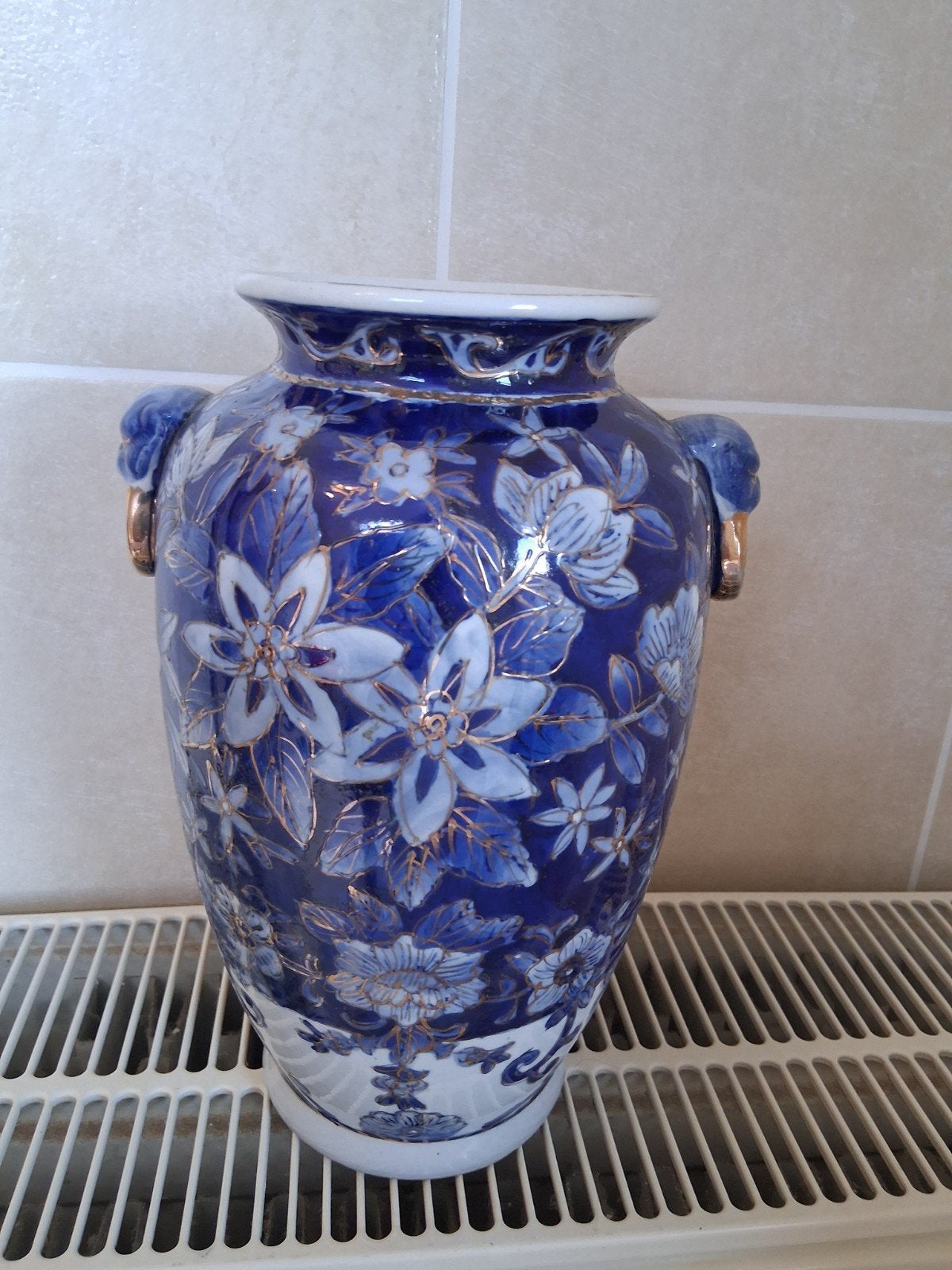 decoratie vaas ong.30cm (delfts blauw stijl), Ophalen