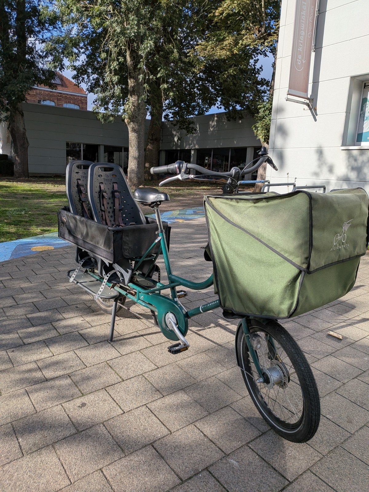 Longtail Bicicapace justlong + child pack, Fietsen en Brommers, Ophalen, Gebruikt, 2 kinderen, Overige merken