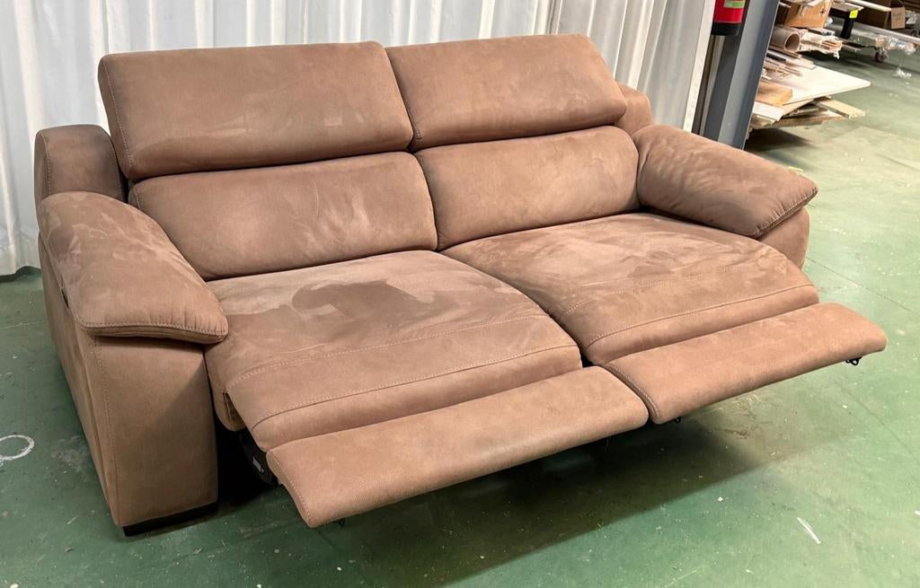 Mooie tweezits zetel met relaxfunctie, Huis en Inrichting, Ophalen