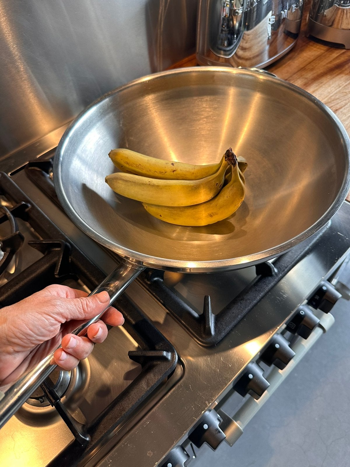 Demeyere professionele wokpan / sauteerpan – 36 cm – inox, Overige materialen, Ophalen of Verzenden, Zo goed als nieuw, Keramische plaat