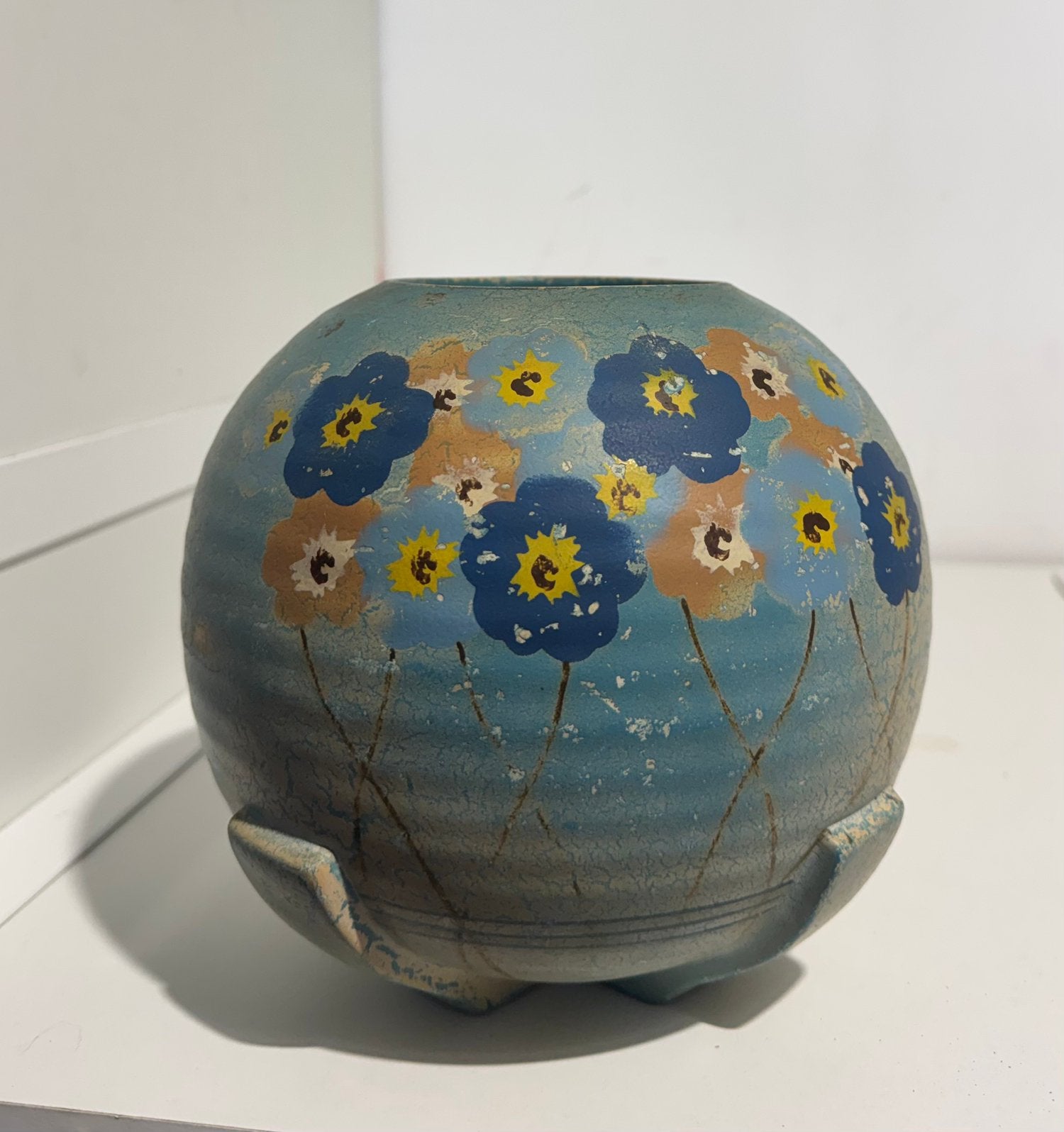 Boch Frères Keramis bloempot/cachepot  jaren 1920-1935., Enlèvement, Comme neuf