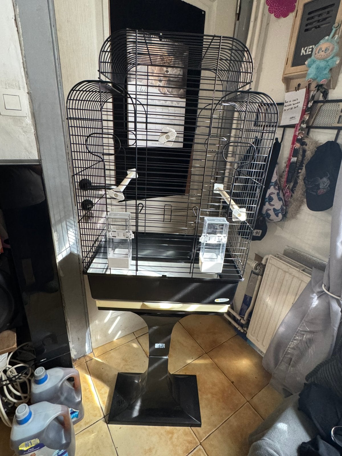 Cage oiseaux sur pied, Animaux & Accessoires, Enlèvement, Comme neuf, Cage à oiseaux