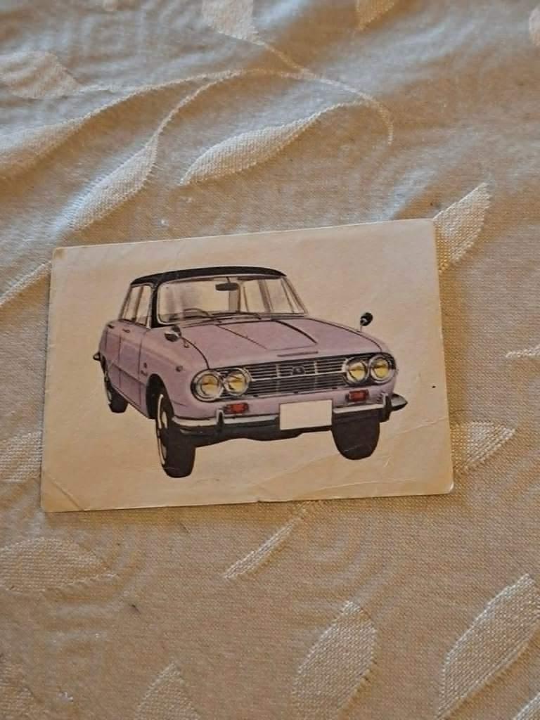 Prentje/Chromo : Isuzu Bellet / Chocolade Jacques, 1960 tot 1980, Gebruikt, Ophalen of Verzenden, Prent