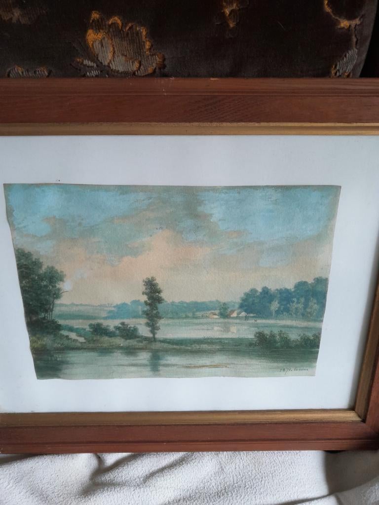 Kon i.nklijke aquarel 1871 ??? Gemaakt door iemand van ???, Ophalen of Verzenden