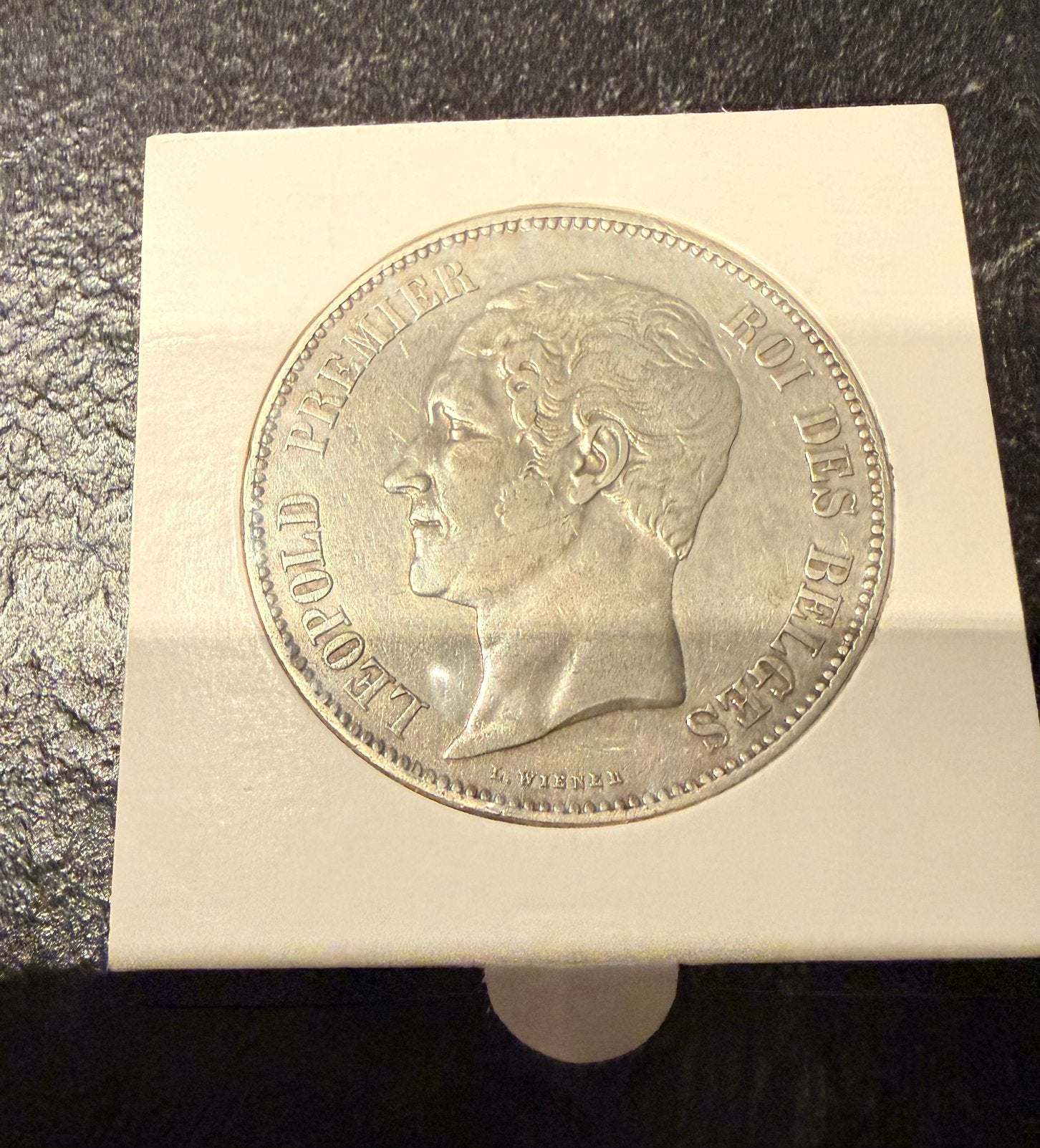 Belgische munt Leopold I - 1850, Postzegels en Munten, Verzenden, Zilver, Losse munt, Zilver