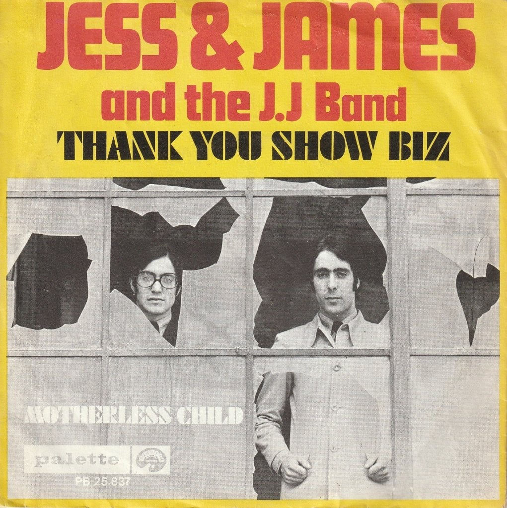 Jess & James - Thank you showbizz - Belpop, Fotohoes, 7 inch, Ophalen of Verzenden, Zo goed als nieuw