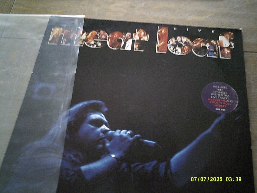Meat Loaf Live-Vinyl lp (1987) zeer goede staat., Originele persing, 1980 - 1989, Ophalen of Verzenden, Zo goed als nieuw
