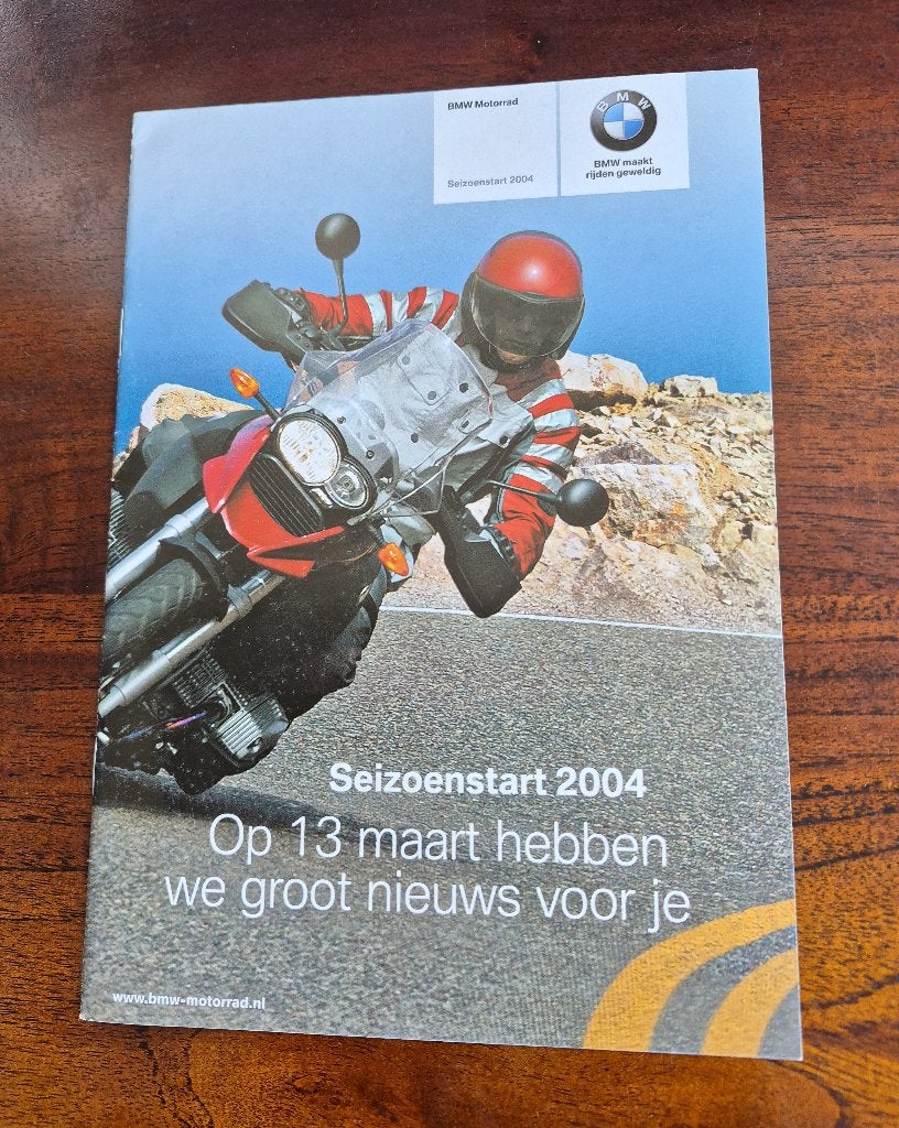 BMW Motorrad Seizoenstart 2004 Brochure, Ophalen of Verzenden, BMW