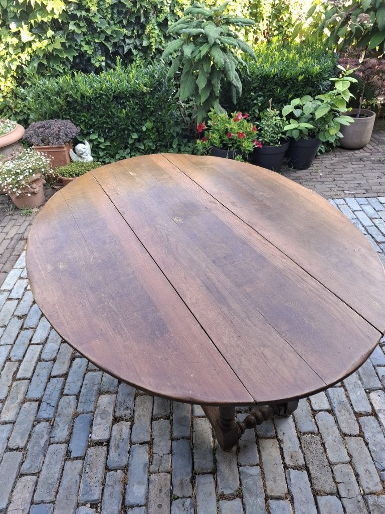 Tafel Napoleon, Huis en Inrichting, Tafels | Eettafels, Gebruikt, 100 tot 150 cm, Eikenhout, Vijf personen of meer