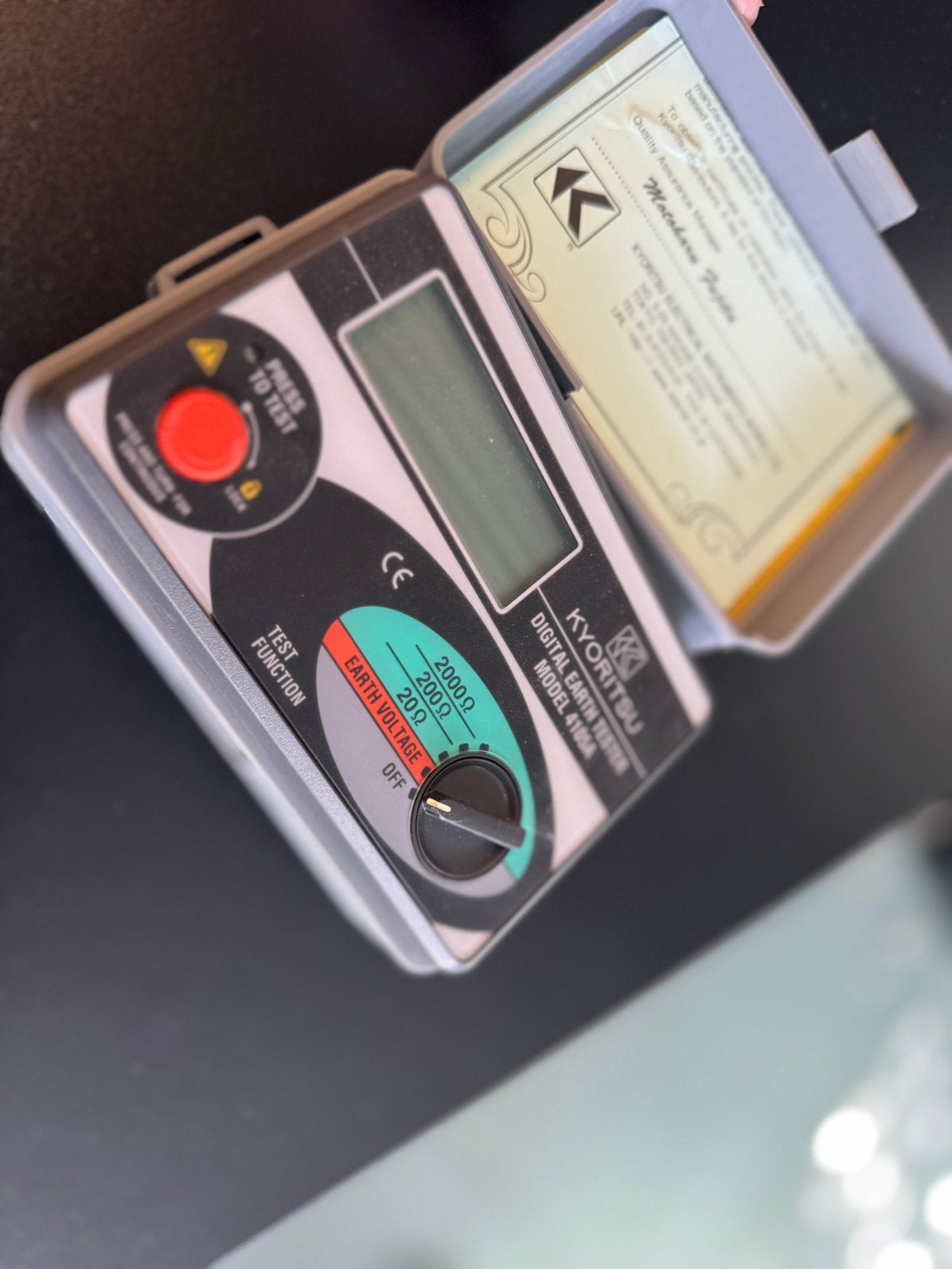 Kyoritsu aardingsmeter, Ophalen, Zo goed als nieuw