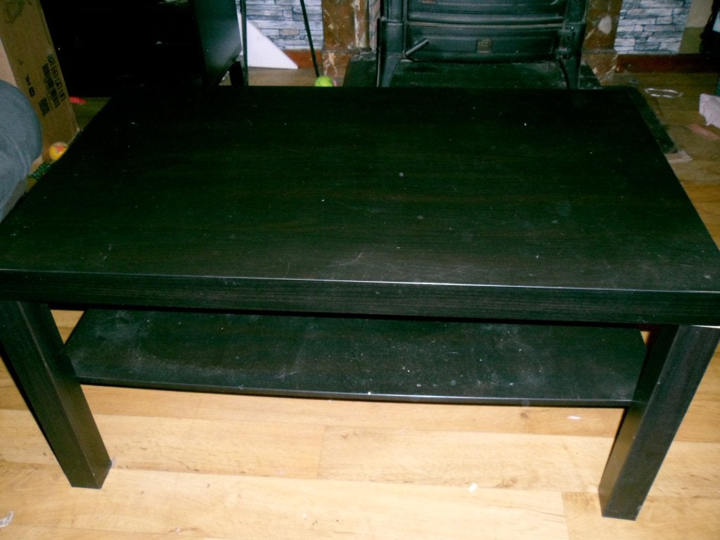 table basse de salon noire, Maison & Meubles, 50 à 100 cm, Enlèvement, Utilisé, 50 à 100 cm