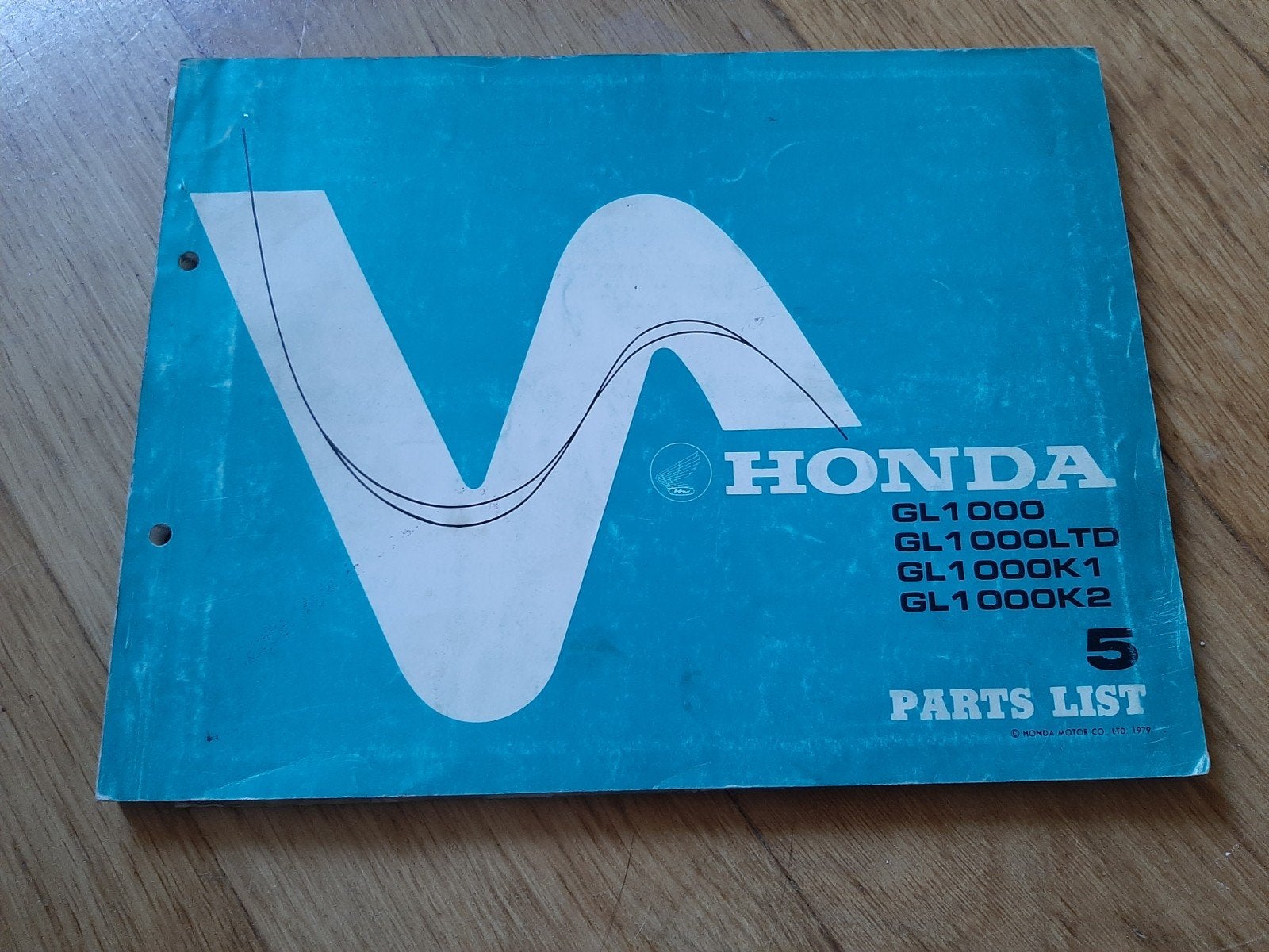 Honda GL1000 Onderdelenlijst 5 - Origineel, Motoren, Ophalen of Verzenden, Honda