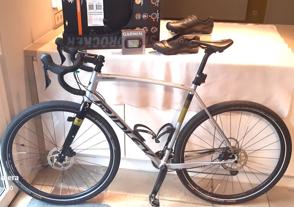 Gravelbike Ridley Kanzo + schoenen + extra spatborden, Fietsen en Brommers, Fietsen | Racefietsen, Zo goed als nieuw, Heren, Overige merken