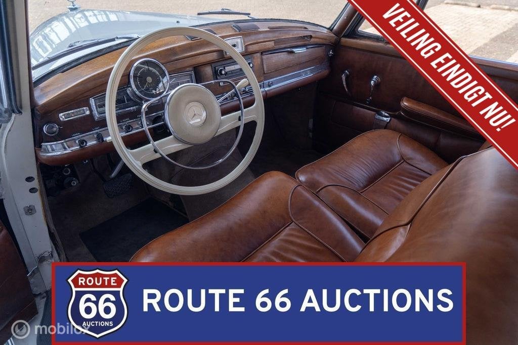 Mercedes-Benz 300 Adenauer | 1961 | Route 66 Auctions, Auto's, Zwart, Mercedes-Benz, Bedrijf, Handgeschakeld