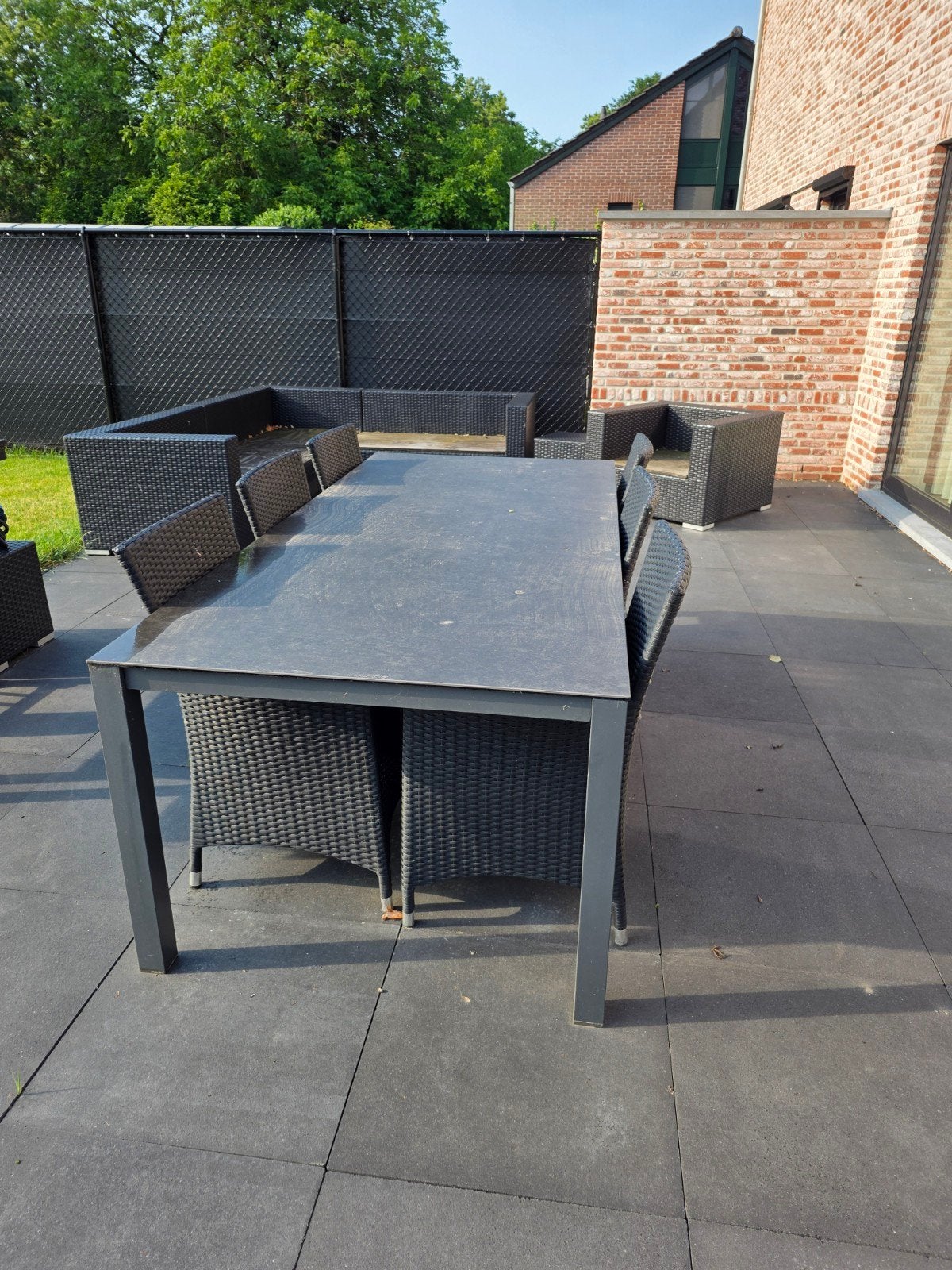 Tuinset 6 personen inclusief kussens, Tuin en Terras, Tuinsets en Loungesets, Tuinset, Aluminium, Ophalen