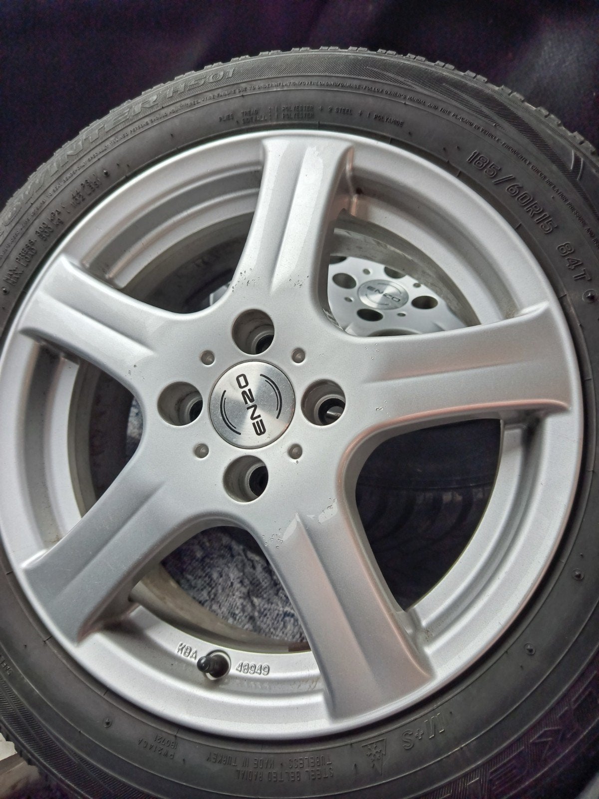 4 jantes hiver ENZO, Autos : Pièces & Accessoires, Enlèvement, Pneus hiver, Pneu(s)