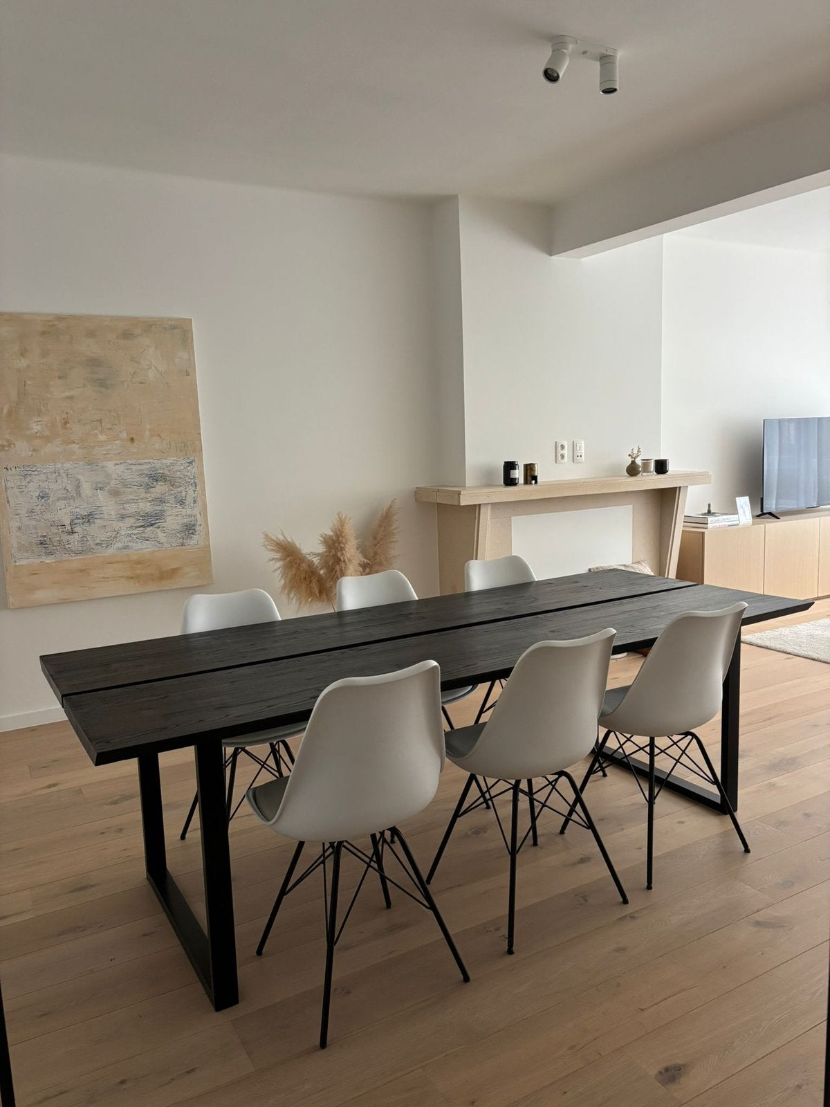 Eettafel + stoelen, Ophalen, Zo goed als nieuw