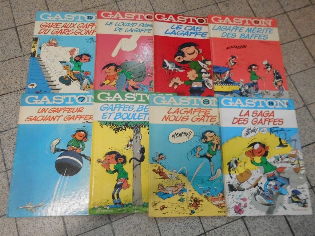 lot 8 bd franquin " gaston lagaffe " en EO et autres, Livres, Enlèvement ou Envoi