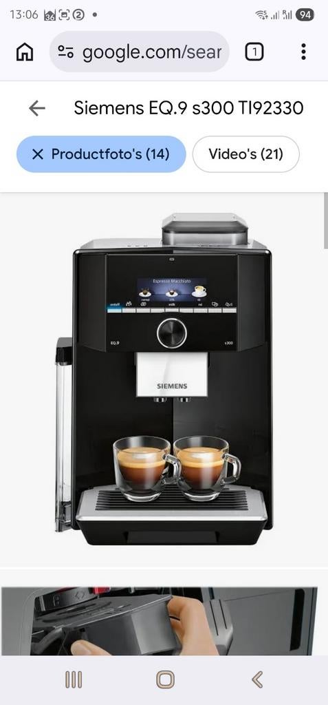 Siemens eq9 s300 koffiezetapparaat werkt perfect kan er test, Elektronische apparatuur, Koffiezetapparaten, Ophalen