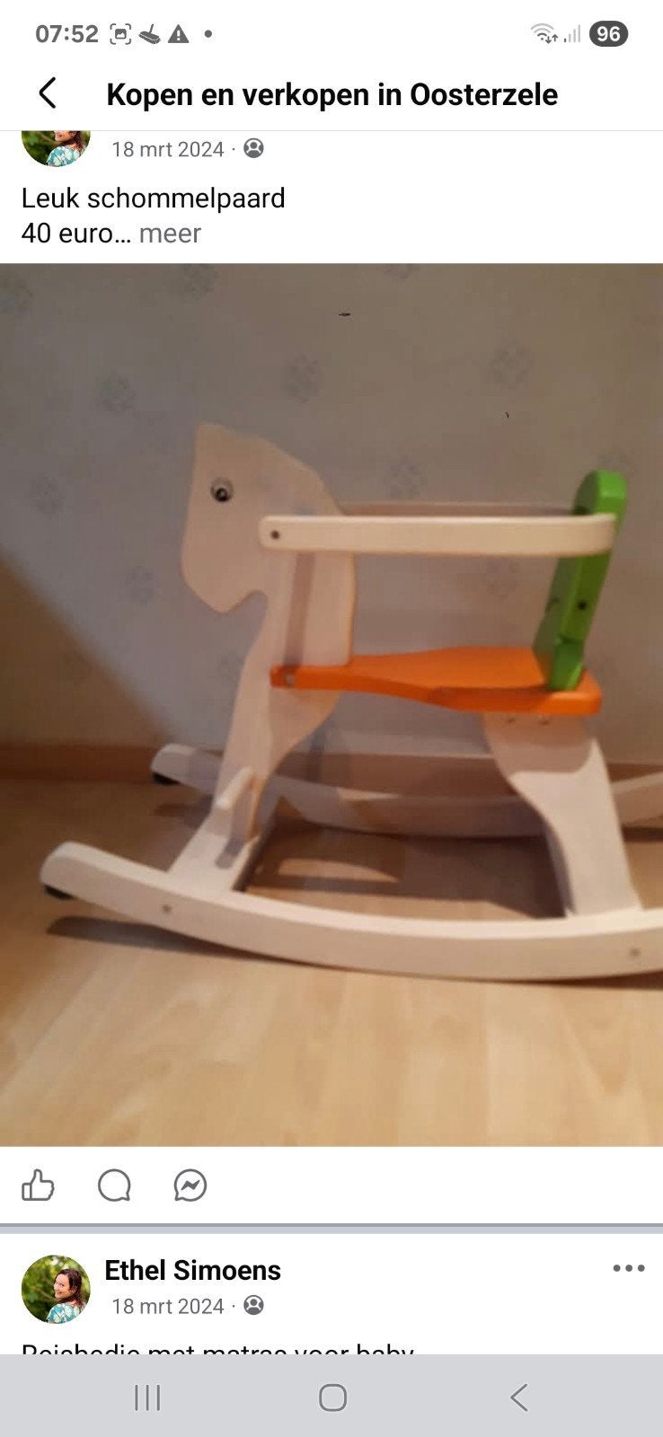 Houten schommelpaardje, Kinderen en Baby's, Ophalen