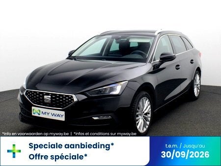 Seat Leon ST Xcellence 1.0 eTSI 110 PK DSG-7 / ACC / PDC Rea, Automaat, Adaptive Cruise Control, Leon, Zwart