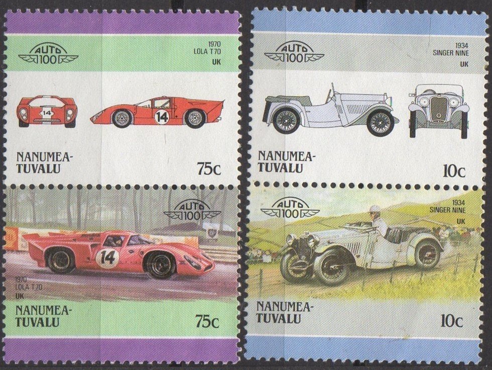 Nanumea-Tuvalu - auto's, Ophalen of Verzenden, Postfris