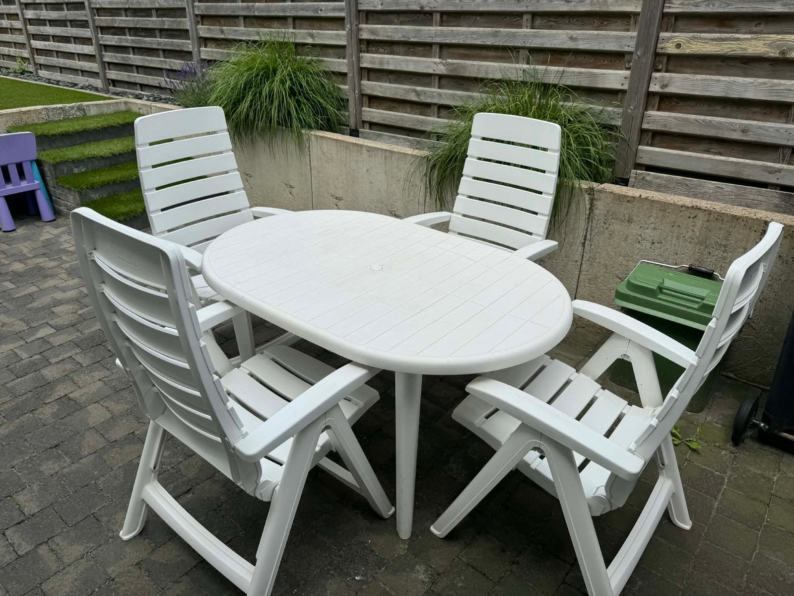 Witte tuinset merk hartmann, Ophalen, Gebruikt, Tuinset, Overige materialen