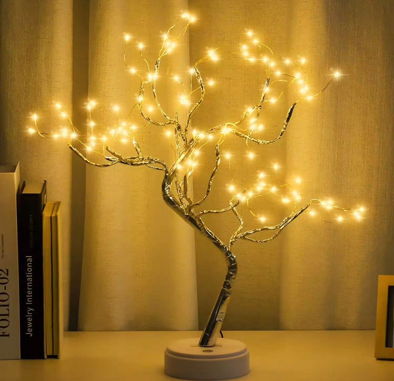 Zeer mooie boom nachtlamp te koop, Maison & Meubles, Lampes | Lampes de table, Envoi, Comme neuf