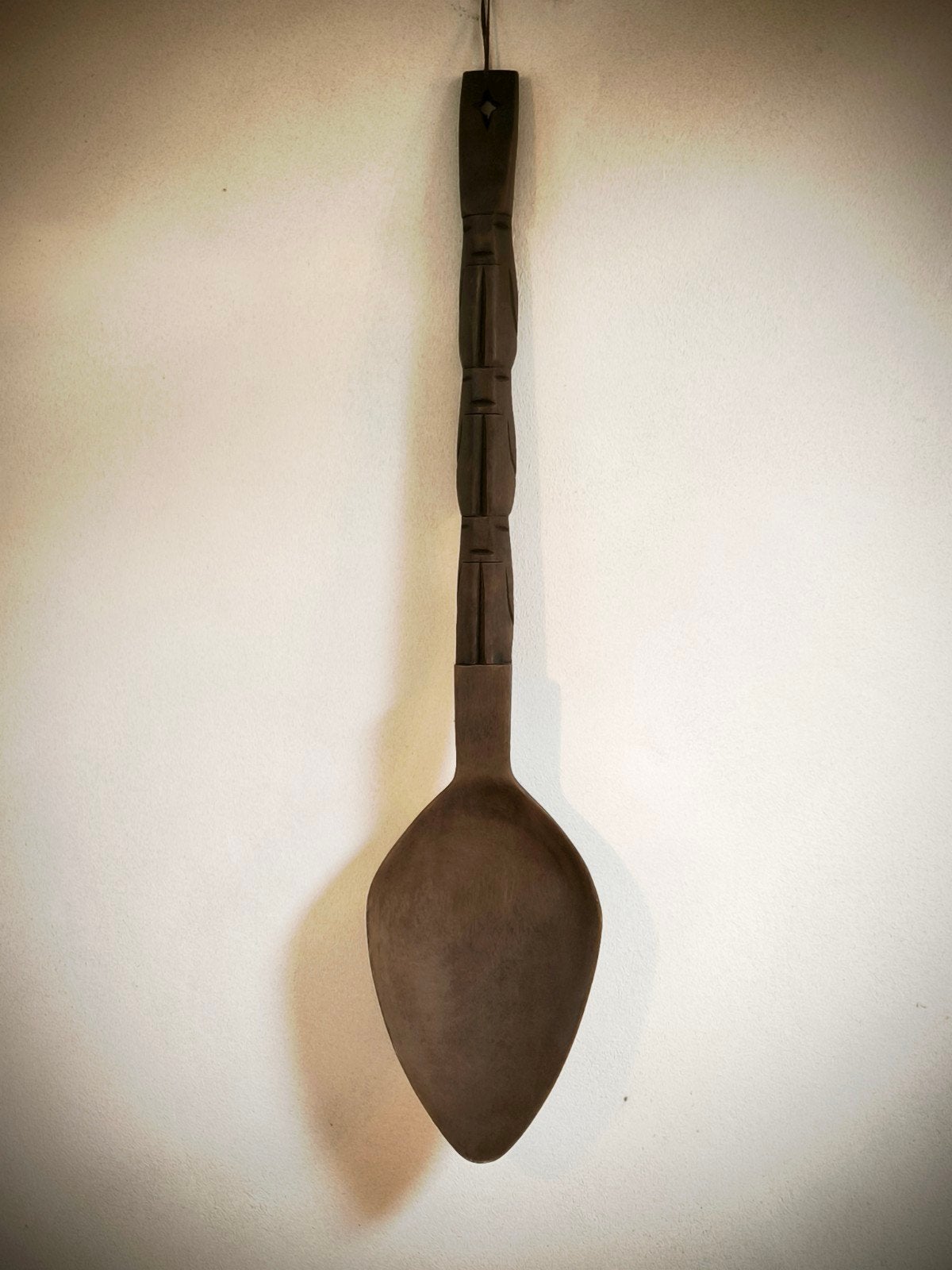 Grote houten lepel, Antiek en Kunst, Antiek | Bestek, Ophalen of Verzenden