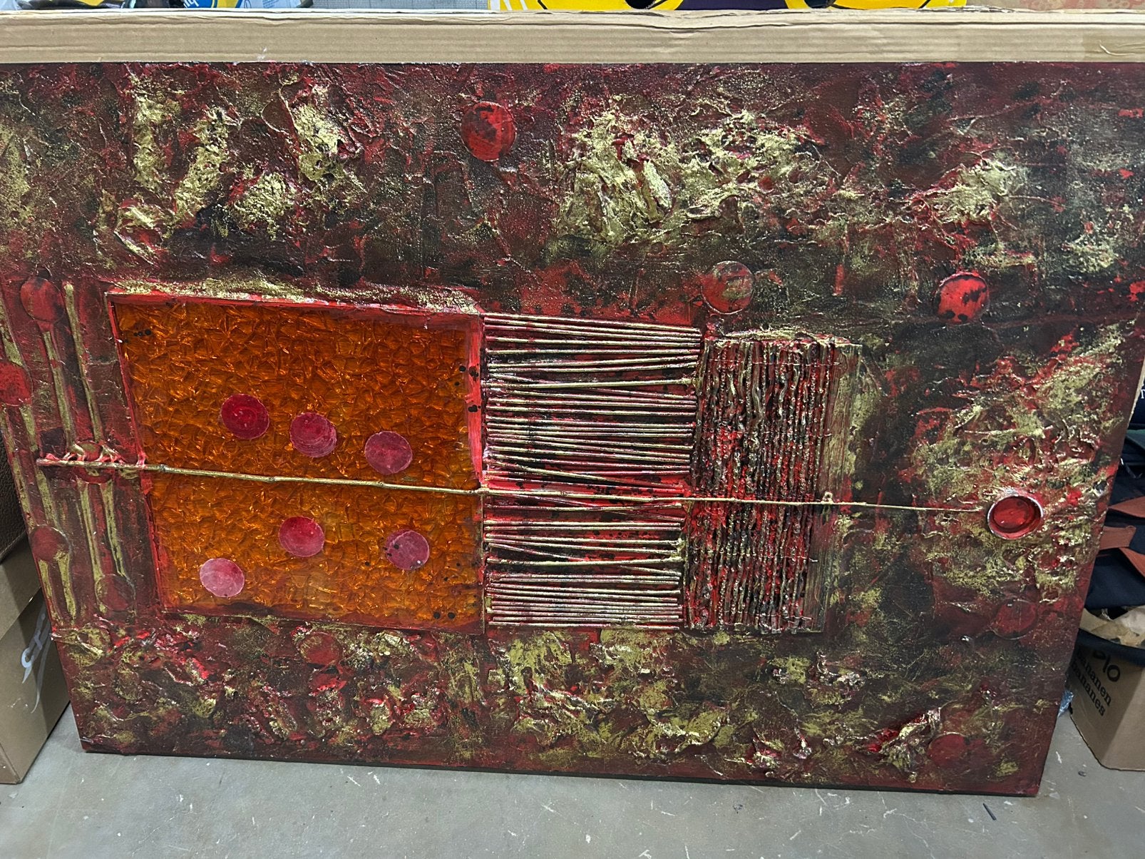 Groot kunstwerk, Antiek en Kunst, Kunst | Schilderijen | Modern, Ophalen