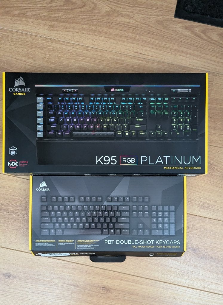 Corsair K95 Platinum, mechanical Keyboard, Enlèvement ou Envoi, Pavé numérique, Azerty, Utilisé