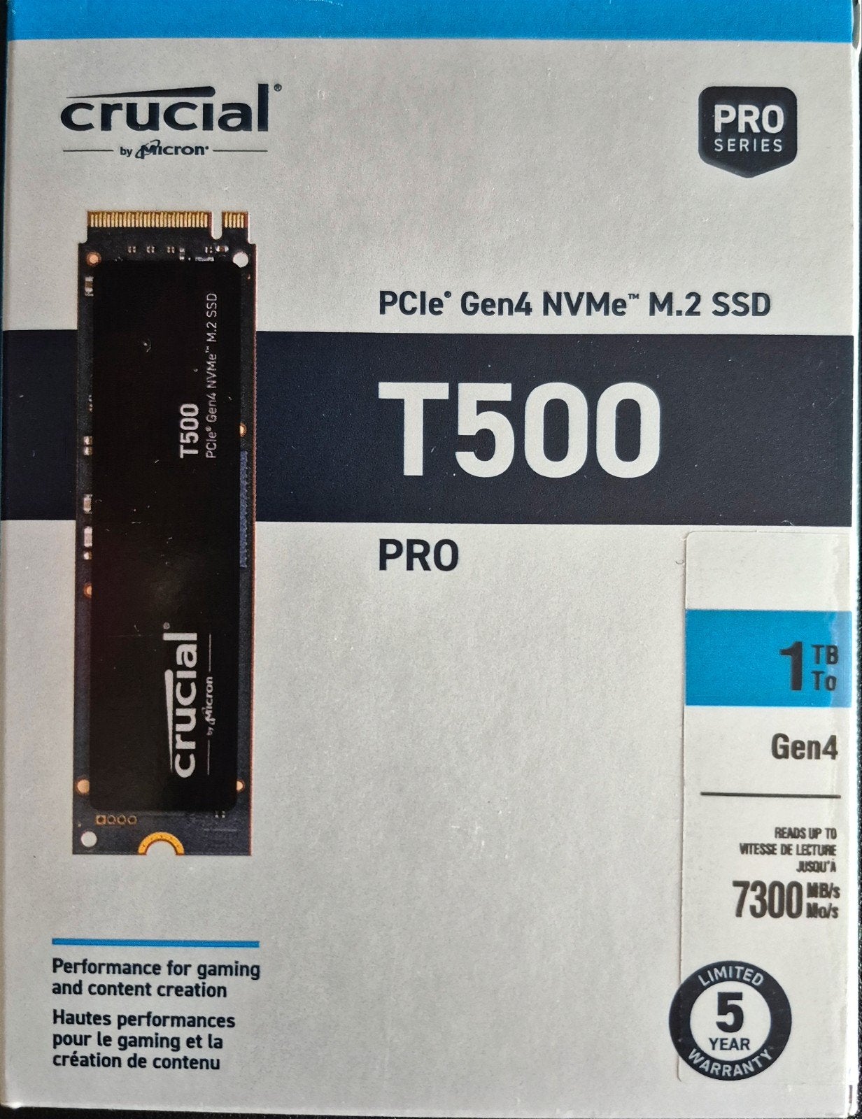 Crucial T500, Computers en Software, Harde schijven, Intern, SSD, Nieuw, Ophalen of Verzenden