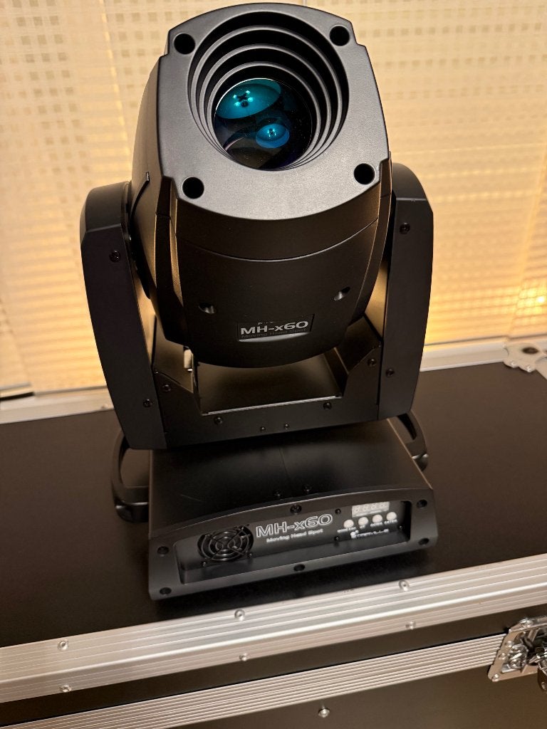 Set Moving head spot - Stairville MH-X60 - in flightcase, Musique & Instruments, Enlèvement, Comme neuf, Lumières