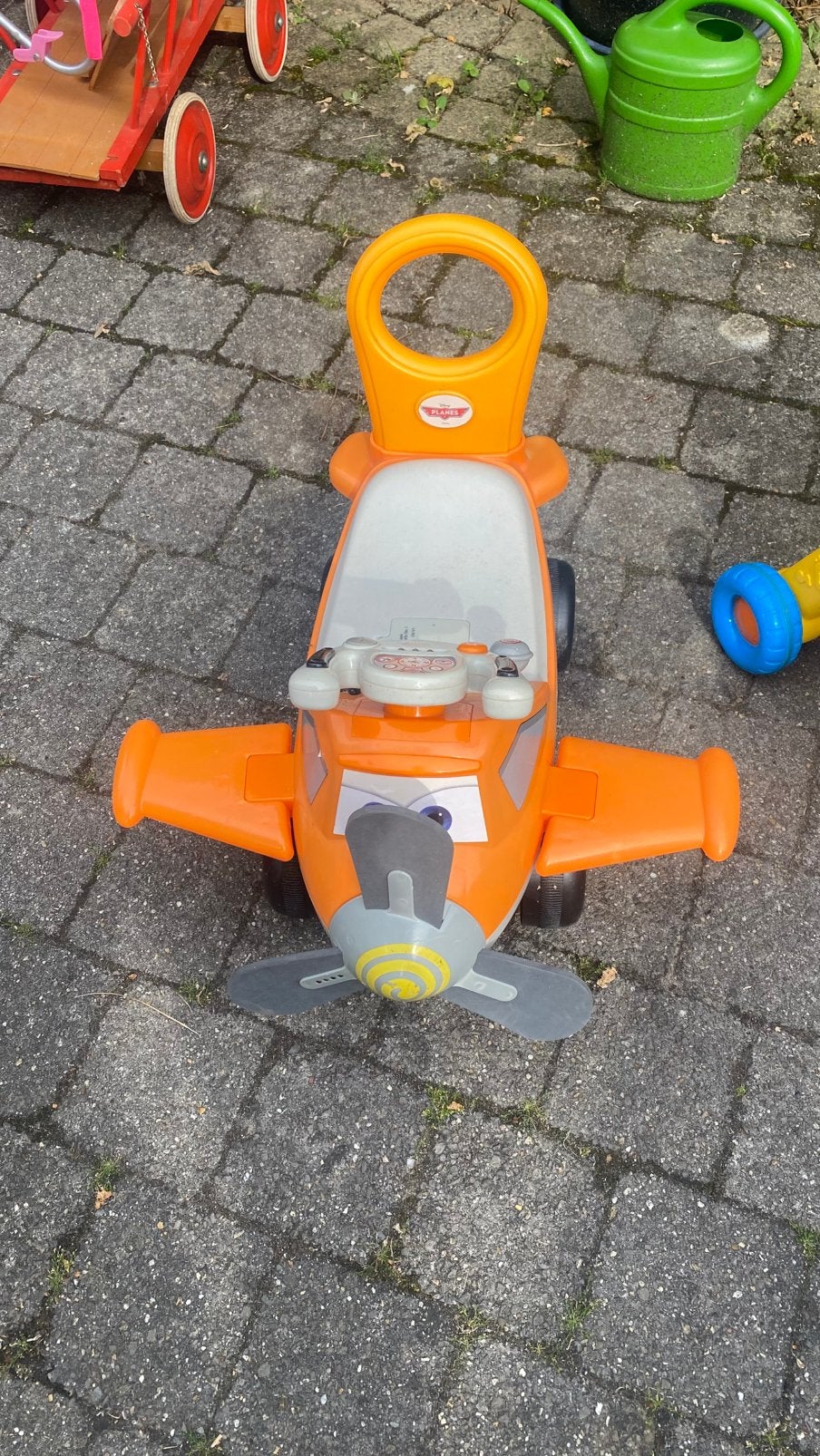 Speelgoed vliegtuigje met muziek, Ophalen, Gebruikt