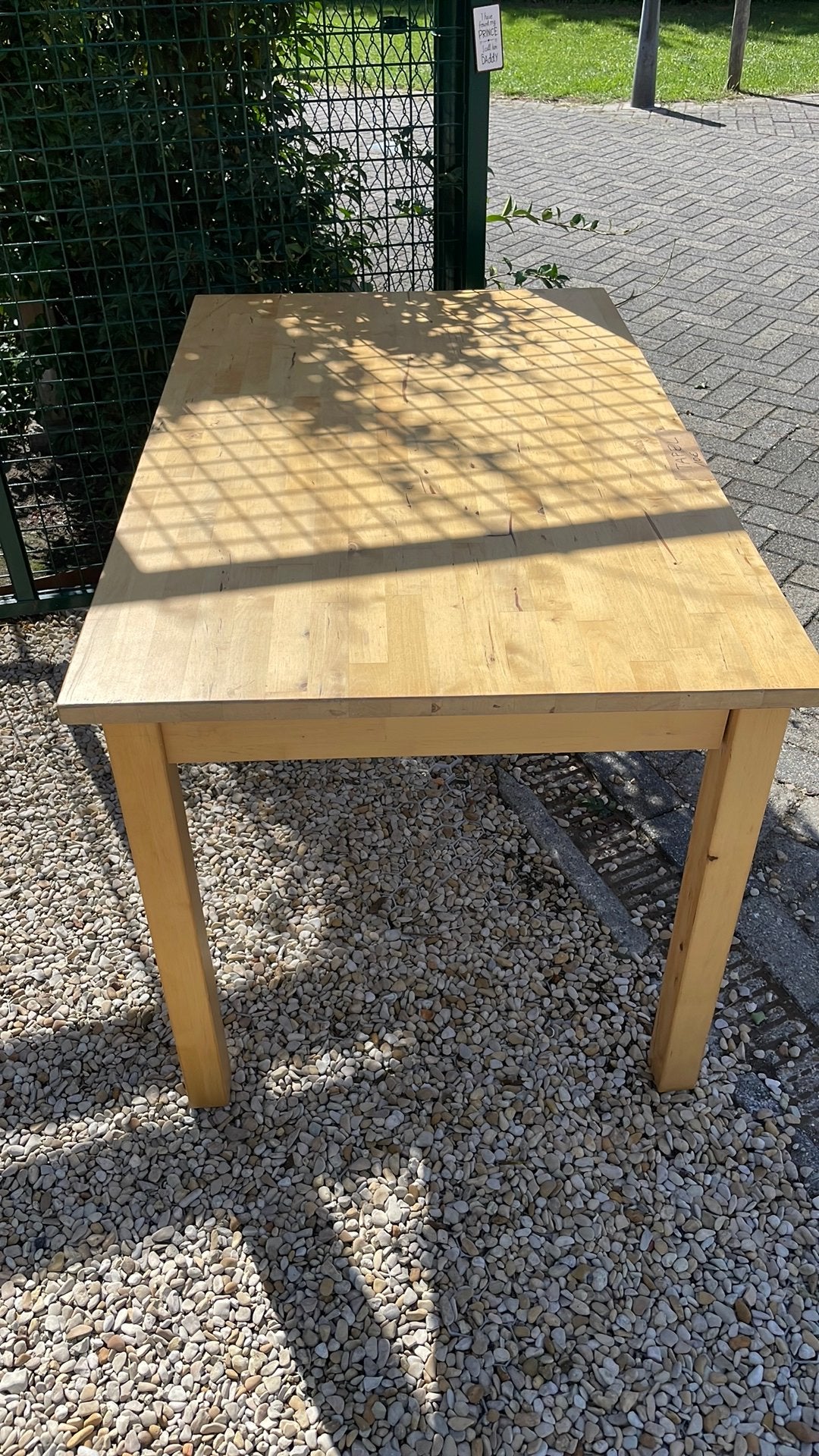 Tafel ikea 75x135, Jardin & Terrasse, Tables de jardin, Enlèvement, Utilisé, Rectangulaire, Bois