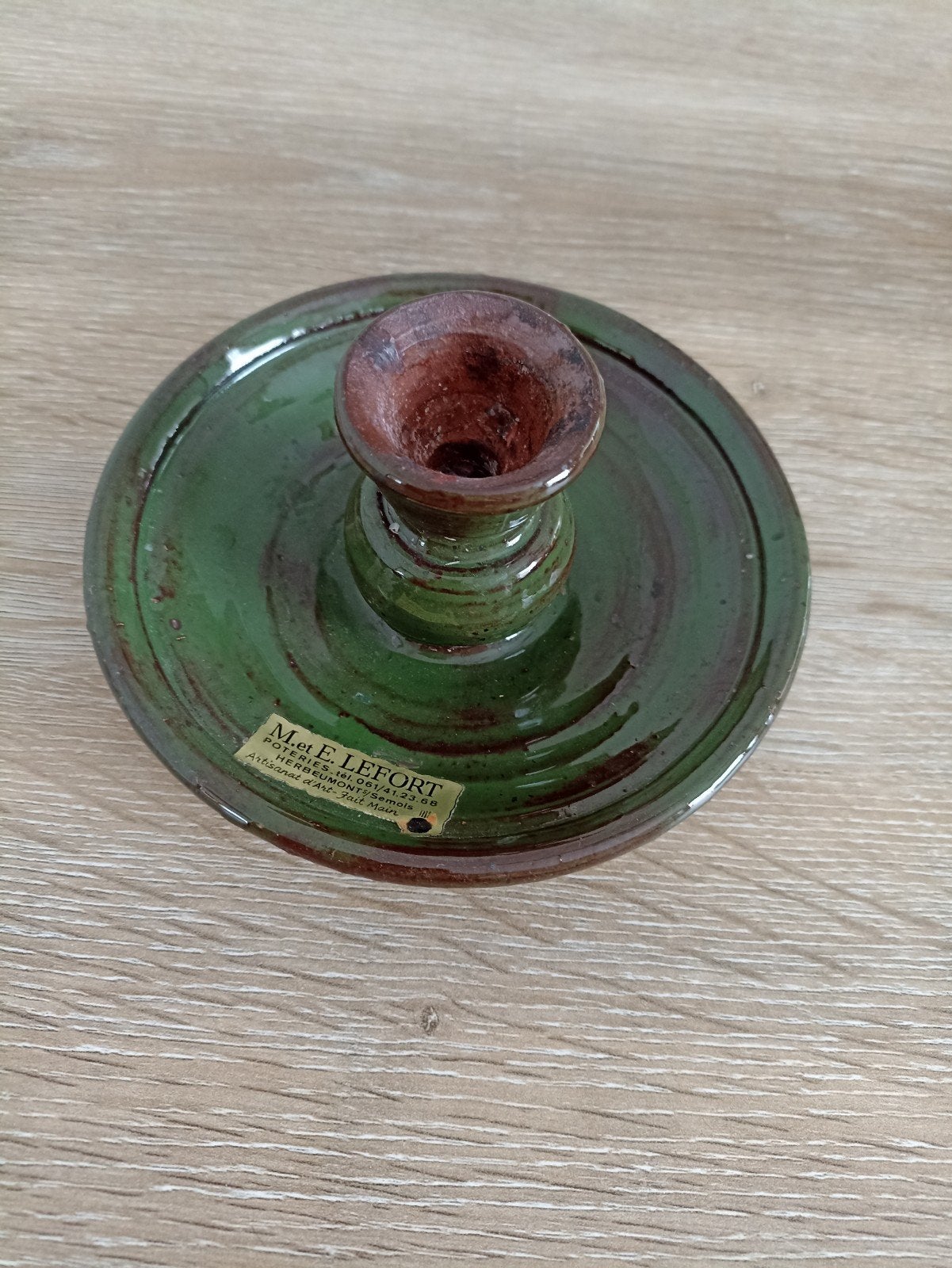 Vintage kandelaar (aardewerk), Enlèvement ou Envoi