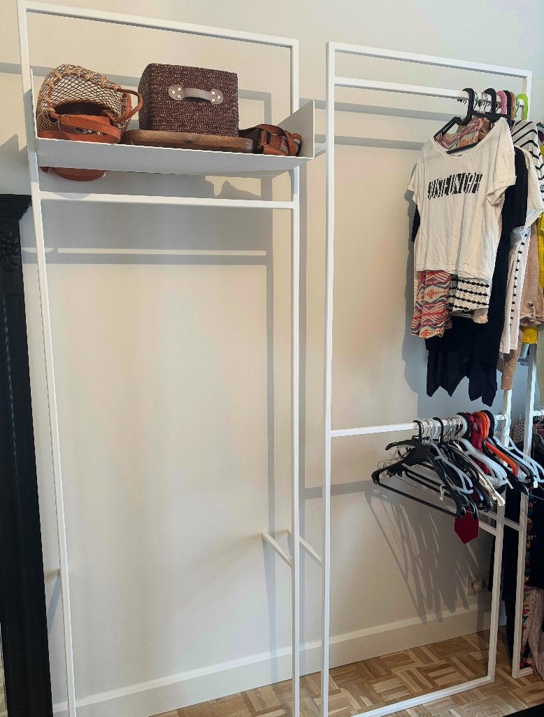 Kledingrekken, Huis en Inrichting, Woonaccessoires | Kapstokken, 200 cm of meer, Zo goed als nieuw, Metaal, Ophalen