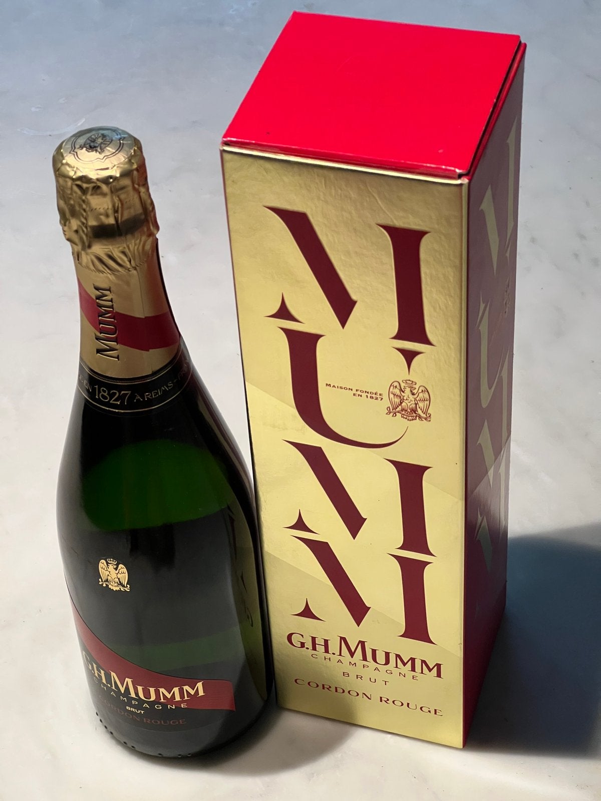 Champagne MUMM Cordon Rouge Brut (non-vintage), 750 ml, Enlèvement, Comme neuf, Champagne