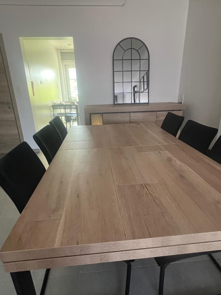 Salle à manger nikel !!!, Enlèvement ou Envoi, Comme neuf, Moderne, 4 à 6 chaises