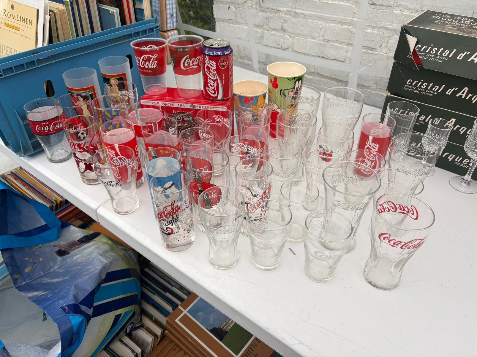 Kleine Coca Cola collectie, Verzamelen, Glas en Drinkglazen, Ophalen, Zo goed als nieuw