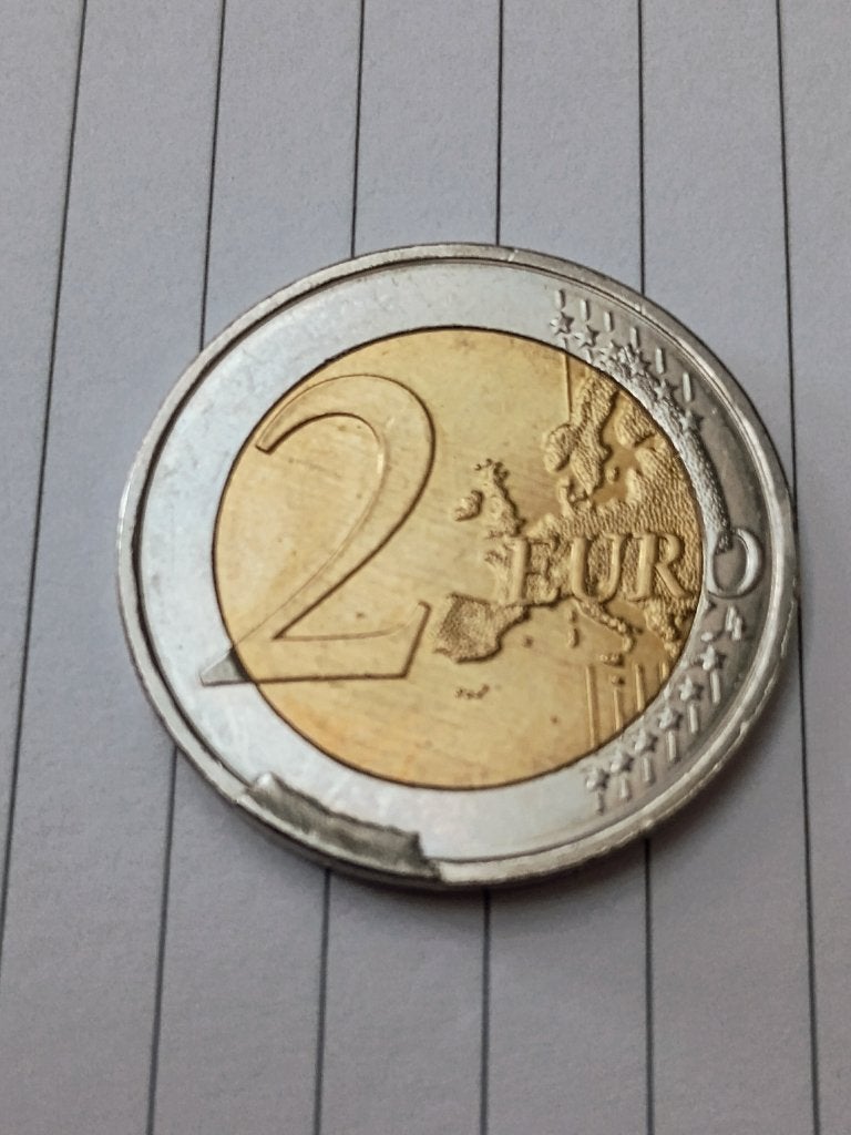 2€stuk Frankrijk 2024 met slagfout achterzijde, Ophalen, Frankrijk, 2 euro, Losse munt